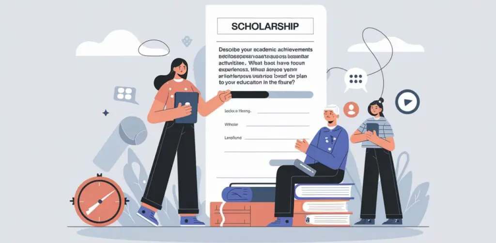 What is a prompt on a scholarship application