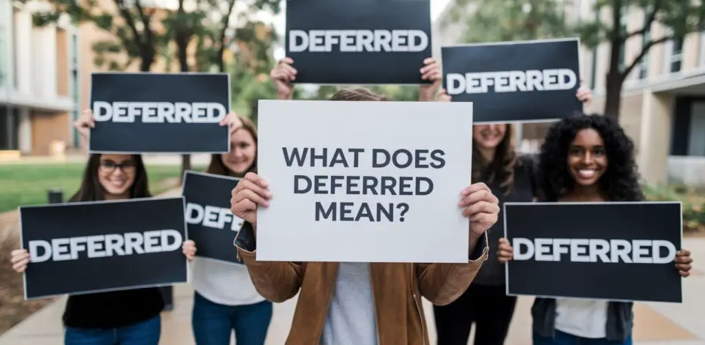 What does deferred mean in college admissions