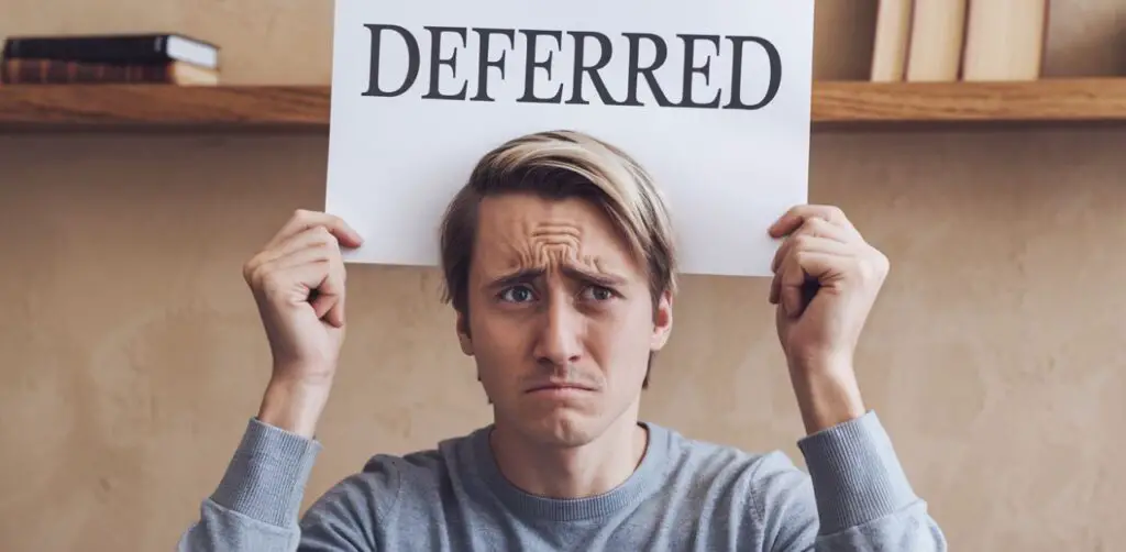 What does deferred mean in college admissions